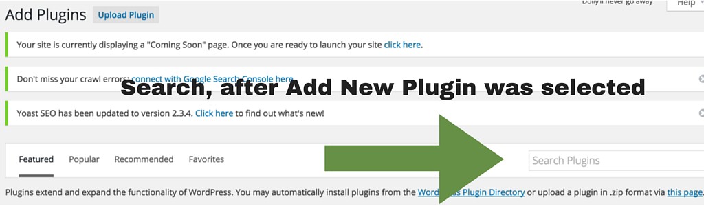 Screenshot 8 - Setting up WordPress general settings and Plugins